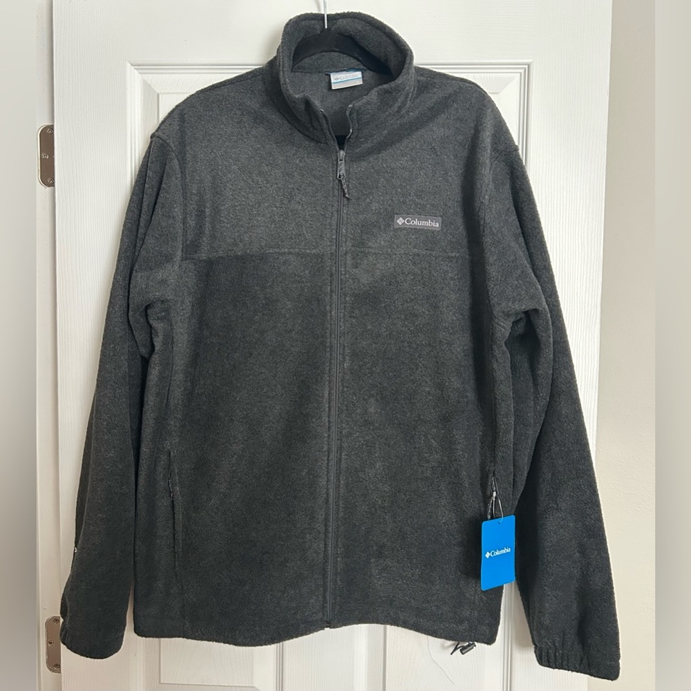 Columbia Men’s Steens Mountain 2.0 Full Zip Fleece Jacket – Size L Black NEW NWT